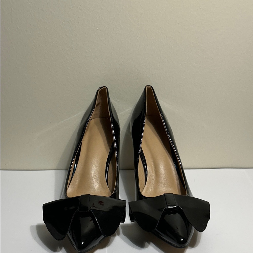 Elegant Black Bow Women's Shoes